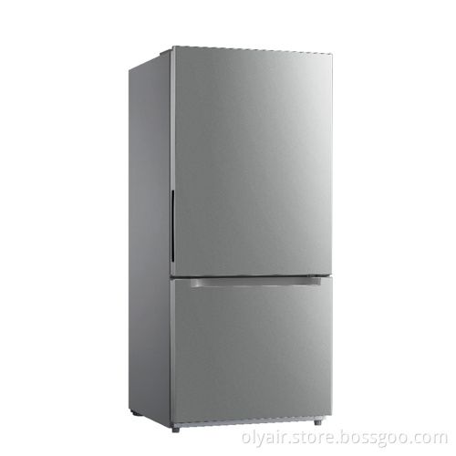 OLYAIR 18.7 Cu Ft 30 Inch Double Door Refrigerator with Bottom-Mount Freezer and No Frost Technology